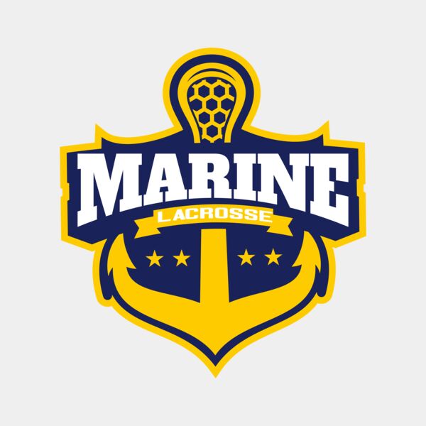 Marine Lacrosse Logo Template Thumbnail