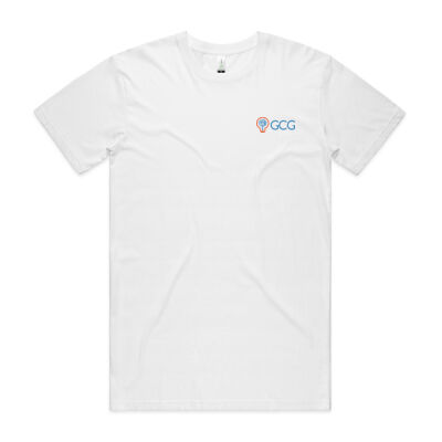 GCG White Organic Tee - Logo CHEST RIGHT Thumbnail