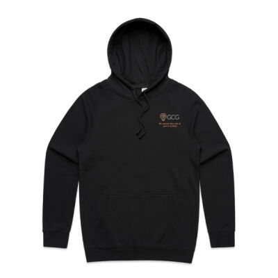GCG Black Hoodie - Logo + Motto CHEST RIGHT Thumbnail