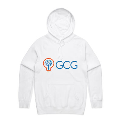 GCG Beige/White Hoodie - Logo CHEST CENTRE Thumbnail